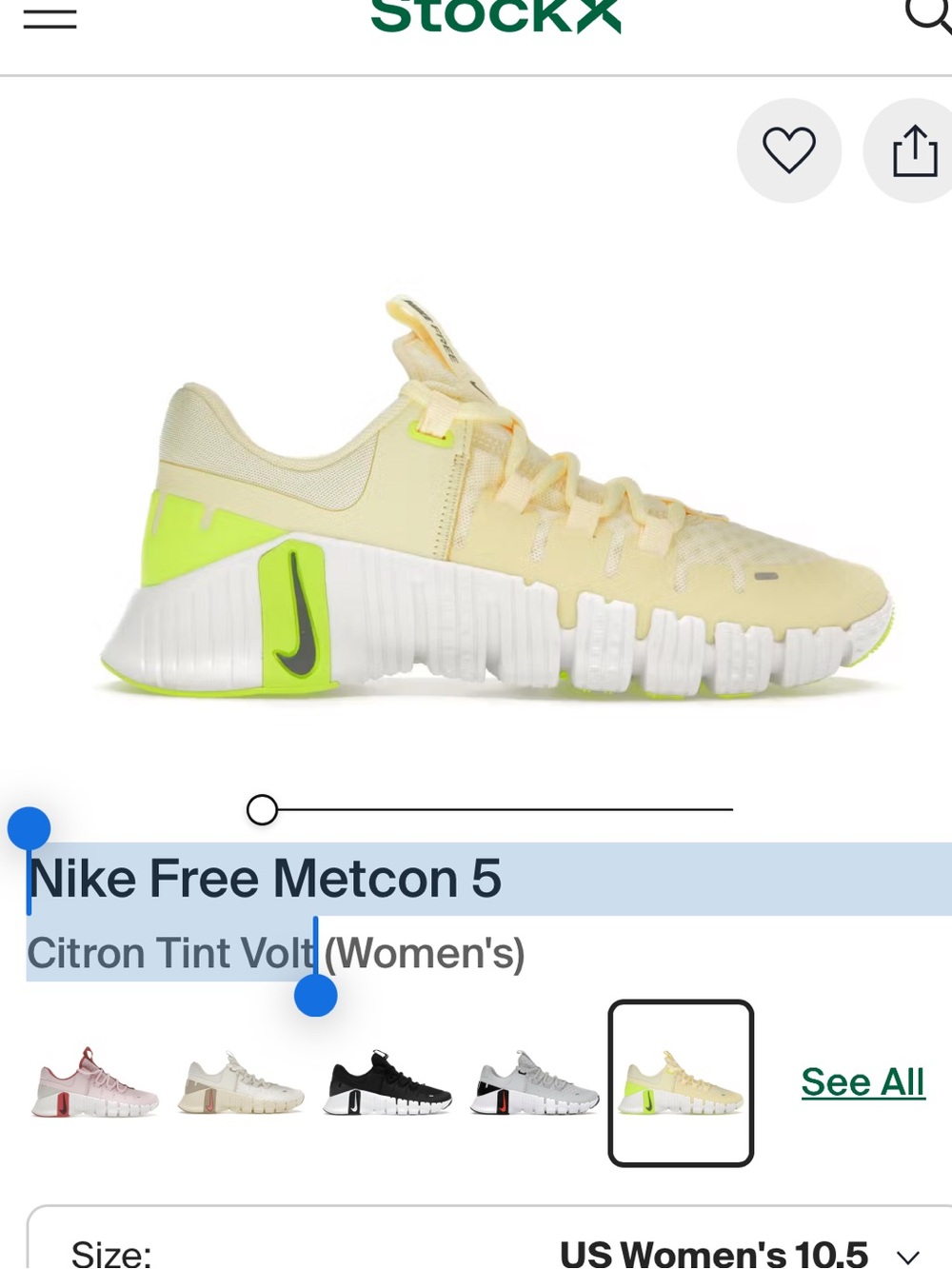 Nike Free Metcon 5 Women's Training Shoe - Citron Tint & Volt